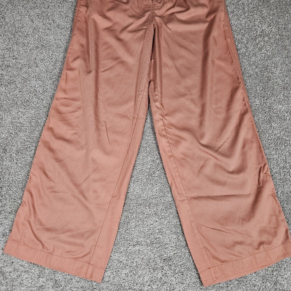 Madewell Pants Womens 12 Tall Neale Straight Leg Drapeweave High Rise Pleated - Picture 2 of 13